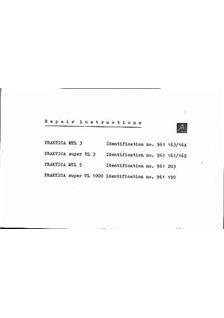 Praktica (VEB) MTL 3 manual. Camera Instructions.